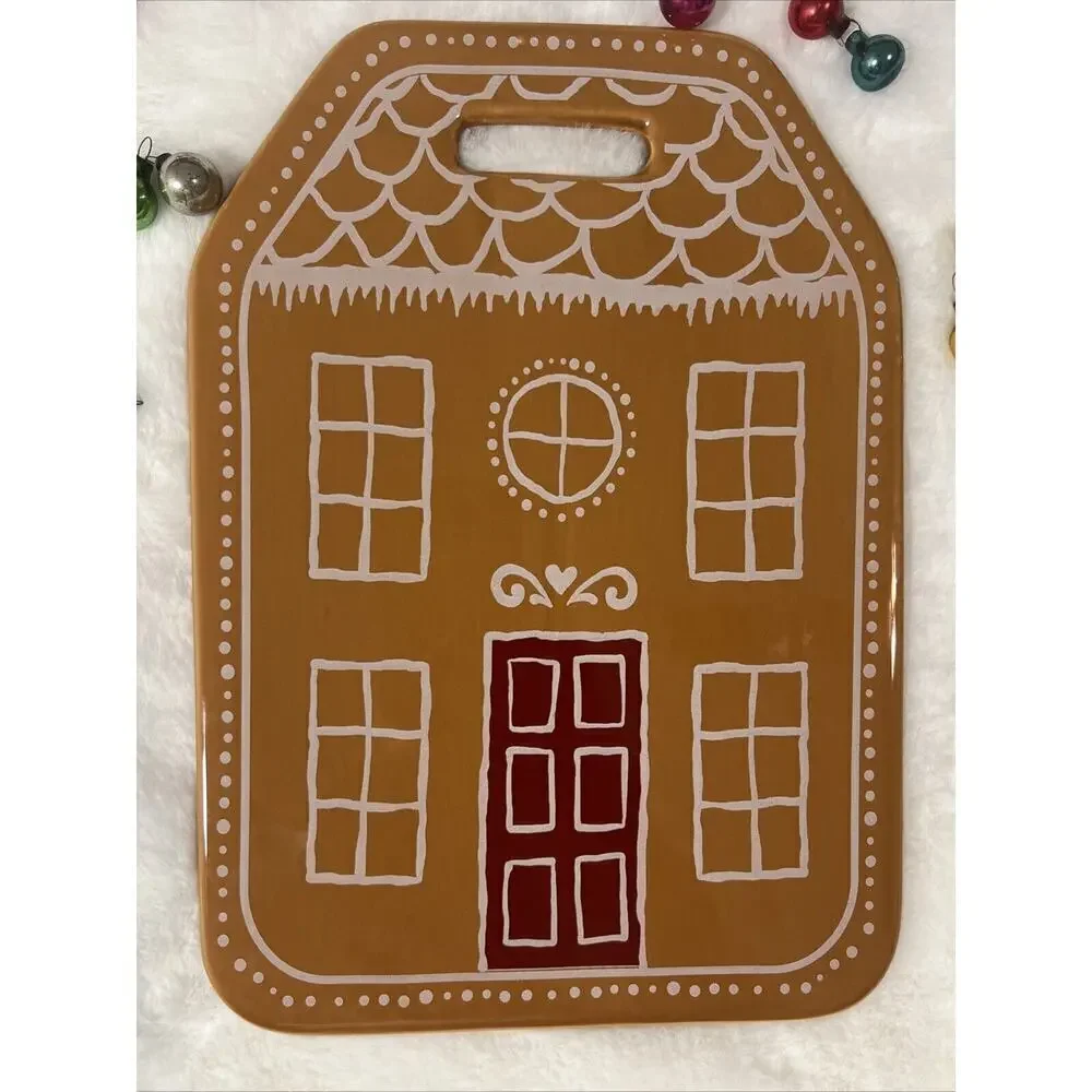 Target Bullseye‎ Playground Ceramic Gingerbread House Serving Plate Platter New